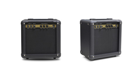 Bass amplifier isolated on white background
