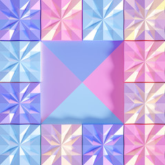 Beautiful, cheerful pattern background. 3d illustration, 3d rendering.