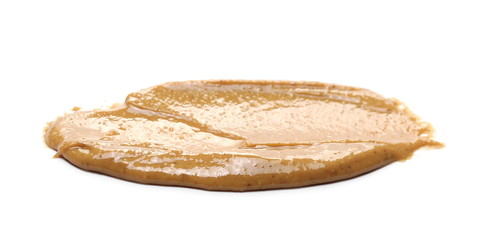 Peanut butter isolated on white background
