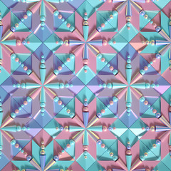 Beautiful, cheerful pattern background. 3d illustration, 3d rendering.