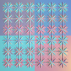 Beautiful, cheerful pattern background. 3d illustration, 3d rendering.