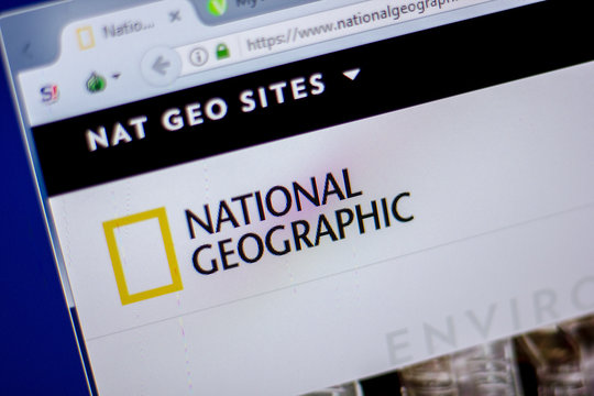 Ryazan, Russia - June 05, 2018: Homepage of NationalGeographic website on the display of PC, url - NationalGeographic.com.
