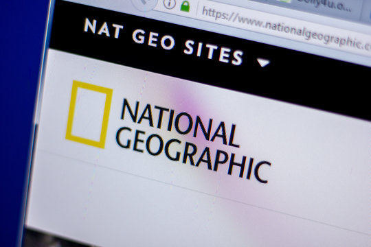 Ryazan, Russia - June 05, 2018: Homepage of NationalGeographic website on the display of PC, url - NationalGeographic.com.