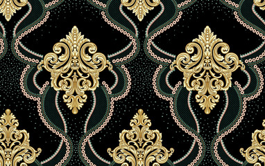 Decorative elegant luxury design.Vintage elements in baroque, rococo style.Design for cover, fabric, textile, wrapping paper .