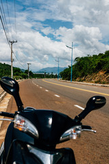 Mountain road with beautiful view
