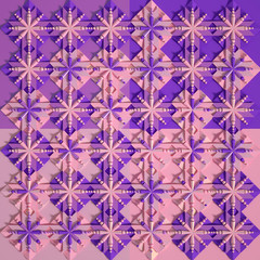 Beautiful, cheerful pattern background. 3d illustration, 3d rendering.