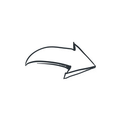 Arrow doodle illustration drawing sign vector up down left right upload download direction curve aim target orientation forward back turn undo growth vintage refresh