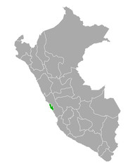 Karte von Lima Metropolitana in Peru