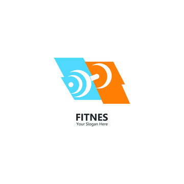 fitness gym logo. modern template. illustration vector