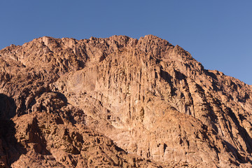 Amazing Sunrise at Sinai Mountain, Beautiful dawn in Egypt, Beautiful view from the mountain