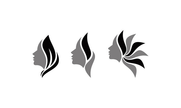 set template beauty logo vector