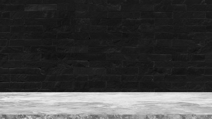 Room cement empty grey texture background.Modern room.Creative design gray floor.luxury interior concrete home brick wall white background.concrete of flooring display.white texture brick wall