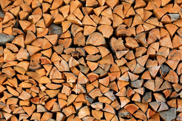 abstract texture with firewood