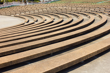 Grandstand in the park ,Seating for sports and activities