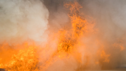 Fire and smoke background
