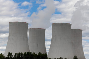  Nuclear power plant Temelin in Czech Republic Europe