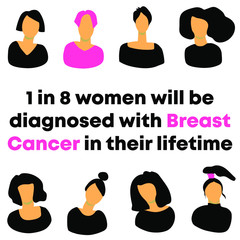 Breast cancer banner, girl power