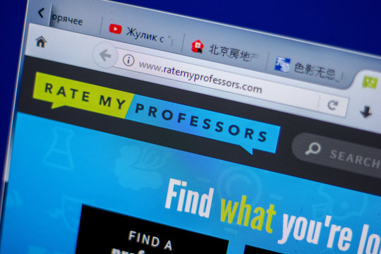 Ryazan, Russia - June 05, 2018: Homepage of RateMyProfessors website on the display of PC, url - RateMyProfessors.com.