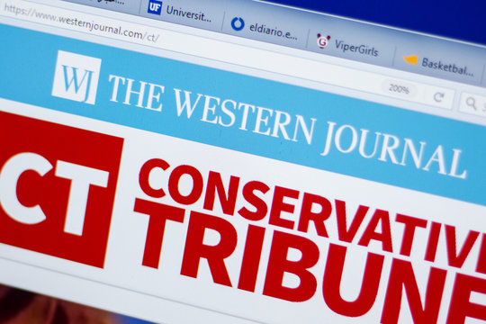 Ryazan, Russia - June 16, 2018: Homepage of WesternJournal website on the display of PC, url - WesternJournal.com.