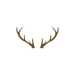 Fototapeta premium Deer Antlers Logo Template Illustration Design.
