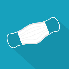 protective, medical face mask icon- vector illustration