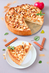 Apfelkuchen mit Mandelblättchen	