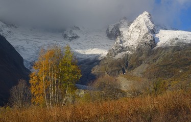 Morning in mountains
