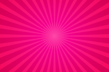 Pink Sunburst Pattern Background. Rays. Radial. Abstract Banner. Vector Illustration