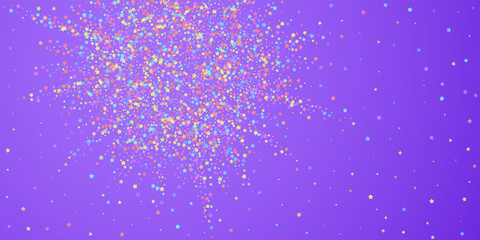 Festive confetti. Celebration stars. Colorful star