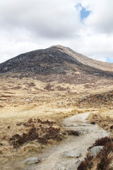 Hiking trail to Mount Goat Fell, Isle of Arran, Sotland, United Kingdom