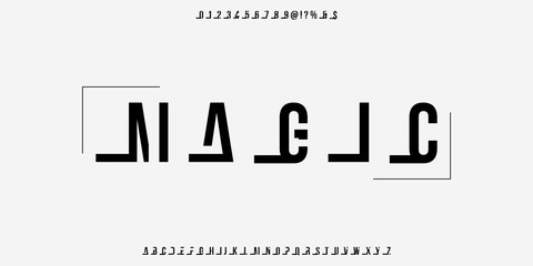 Font. Abc alphabet typeface. font digital  modern alphabet and number fonts. Typography alphabet  creative font and numbers design .new vector illustraion.typeface design