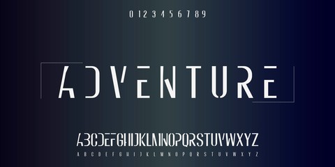 Font. Abc alphabet typeface. font digital  modern alphabet and number fonts. Typography alphabet  creative font and numbers design .new vector illustraion.typeface design