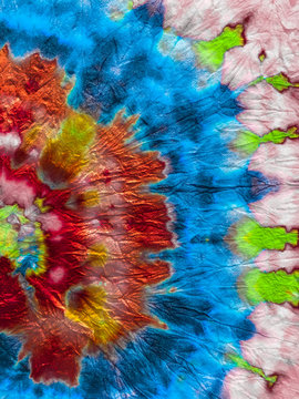 Tie Dye Spiral Background.