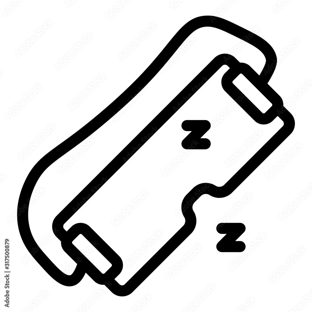 Aufkleber flight sleep mask icon. outline flight sleep mask vector icon for web design isolated on white backg