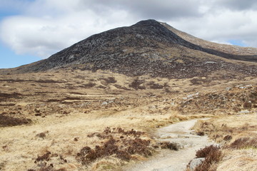 Hiking trail to Mount Goat Fell, Isle of Arran, Sotland, United Kingdom