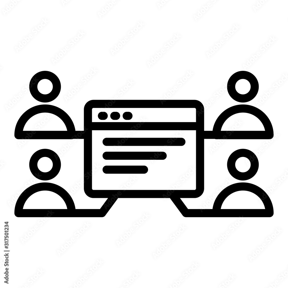 Aufkleber remarketing icon. outline remarketing vector icon for web design isolated on white background