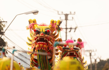 Dragon head in Chinese New Year Parade