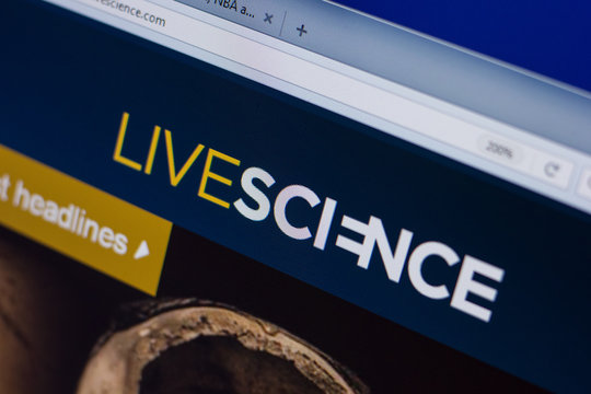 Ryazan, Russia - June 16, 2018: Homepage of LiveScience website on the display of PC, url - LiveScience.com.