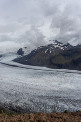 View to a glacier tongue formed by melting of Vatnaj&ouml;kull, the biggest glacier in Europe. Located in southeast Iceland.