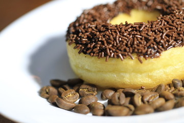 delicious chocolate donuts