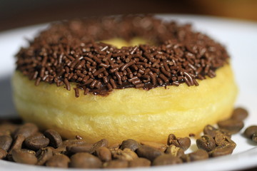 delicious chocolate donuts