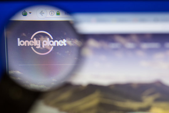 Ryazan, Russia - June 16, 2018: Homepage of LonelyPlanet website on the display of PC, url - LonelyPlanet.com.