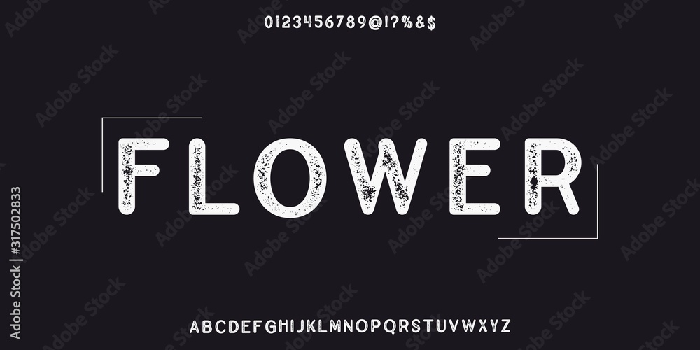 Fototapete Font. Abc alphabet typeface. font digital  modern alphabet and number fonts. Typography alphabet  creative font and numbers design .new vector illustraion.typeface design
