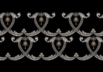 Fototapety  Decorative elegant luxury design.Vintage elements in baroque, rococo style.Design for cover, fabric, textile, wrapping paper .