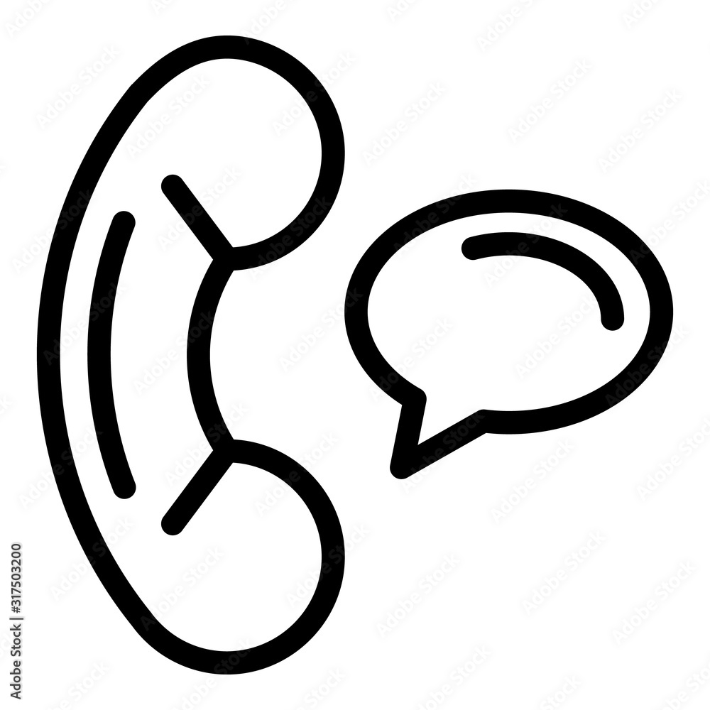 Poster call center icon. outline call center vector icon for web design isolated on white background