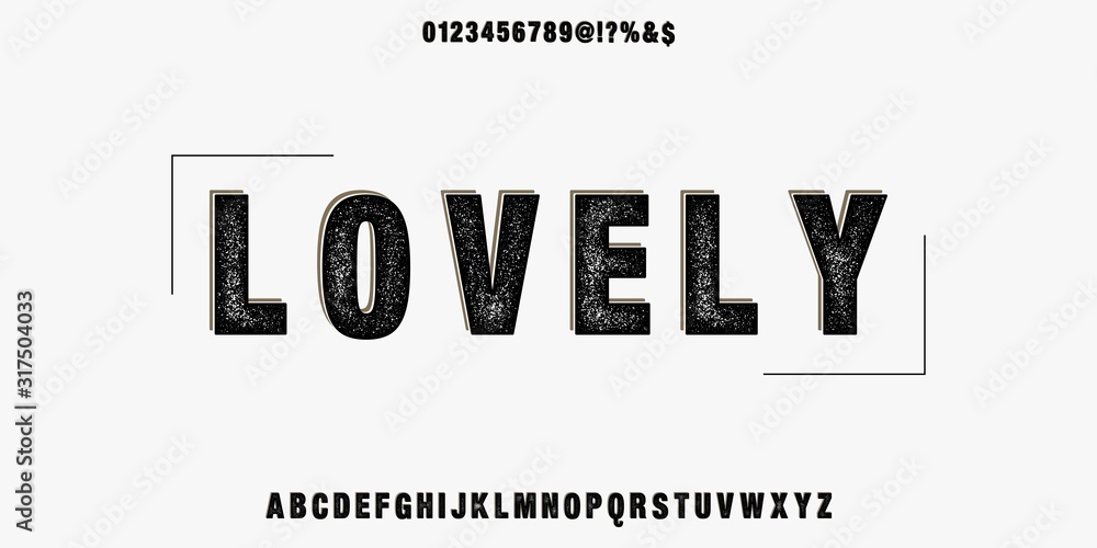 Fototapete font. abc alphabet typeface. font digital modern alphabet and number fonts. typography alphabet crea
