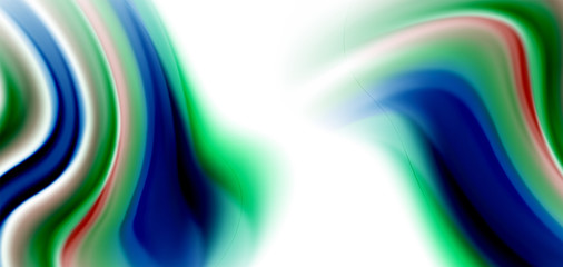 Silk smooth lines on white, liquid fluid color waves. Vector Illustrations For Wallpaper, Banner, Background, Card, Book, Illustration, landing page, cover, placard, poster, banner, flyer, design