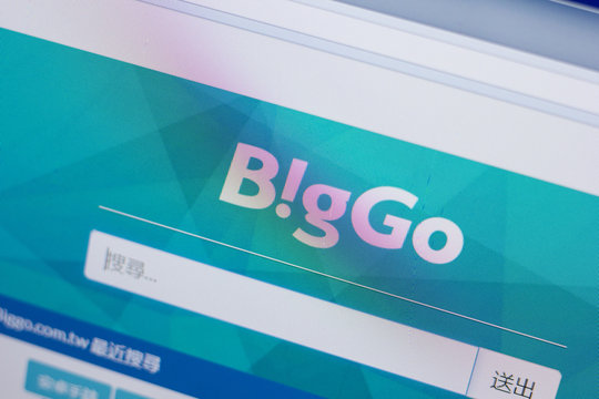 Ryazan, Russia - June 17, 2018: Homepage of BigGo website on the display of PC, url - BigGo.com.tw.