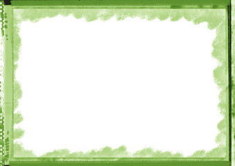 Abstract Sketched Border Illustration in Green