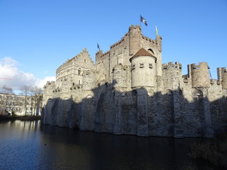 Fototapeta premium Gravensteen castle in Ghent, Belgium